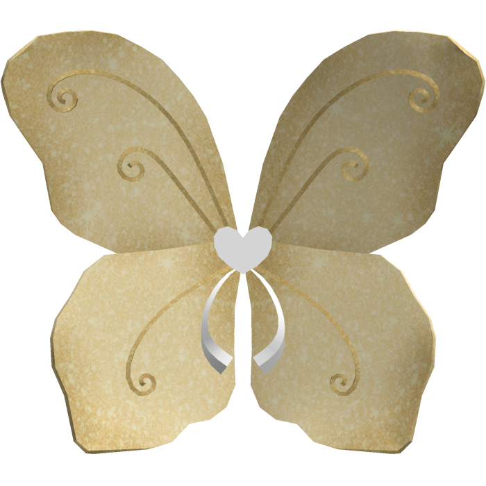 ♡ light yellow fairy pixie wings