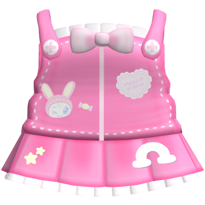 ♡: cute mezzo piano overalls in hot pink