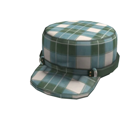 Green plaid hat clearance