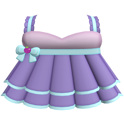 ♡ : plum pudding ruffled dress Roblox item