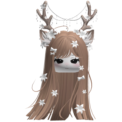Ethereal Christmas Fairy Fawn Hair w/ Antlers