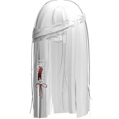 Creepy White Monster Hair w White Bandages