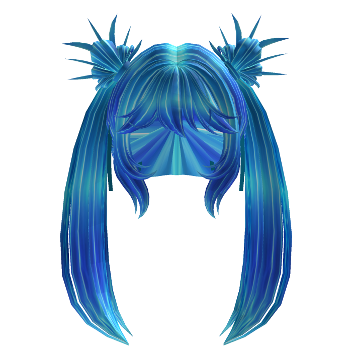Long Ocean Hair With Two Tails