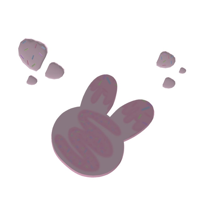 ♡ pink frosted bunny snack
