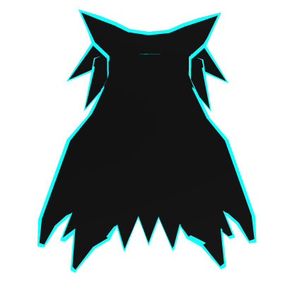 Blue Cartoony Arcane Mage Cape