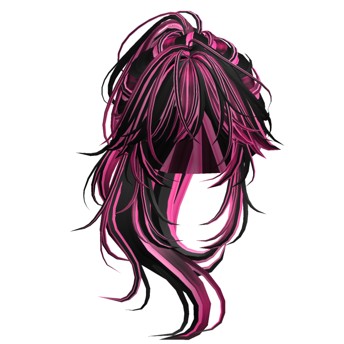 Wolfcut Anime Layered Ponytail Pink Scene