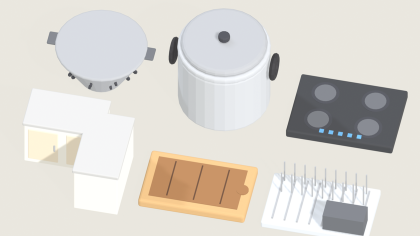 Low Poly Kitchen Appliance Pack x55 Cooking Props preview 3