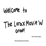 The Lorax Movie W
