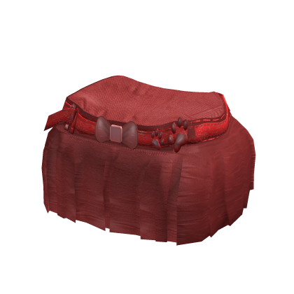 y2k red tight mini pleated skirt w belt thumbnail