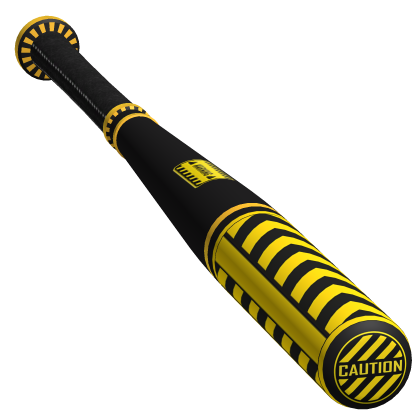 Baseball Bat (waist) Yellow Caution Hazard Style