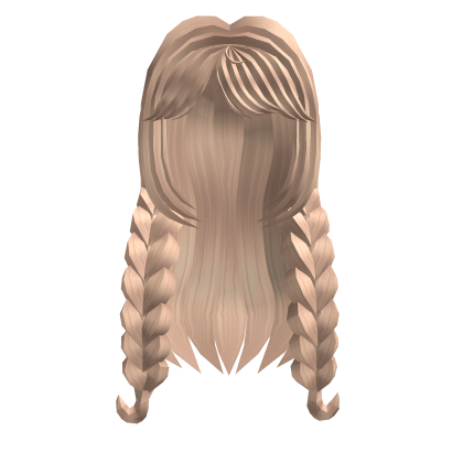 Cute Long Cottagecore Braided Pigtails (Blonde)
