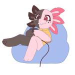 .~Black and pink axolotl sqaud~.