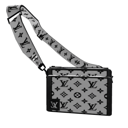 front bag White and Black LV designer Roblox item