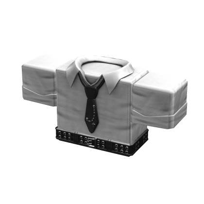 Goth White Emo Suit Shirt w/ Studded Belt 1.0