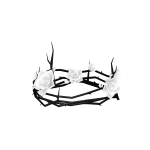 Black & White Thorn Rose Crown