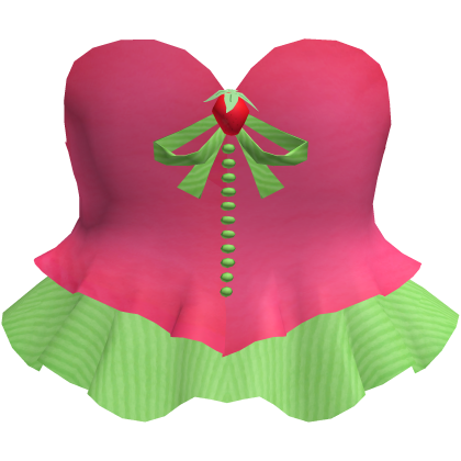 🍓 Strawberry Shortcake Pink Corset Dress