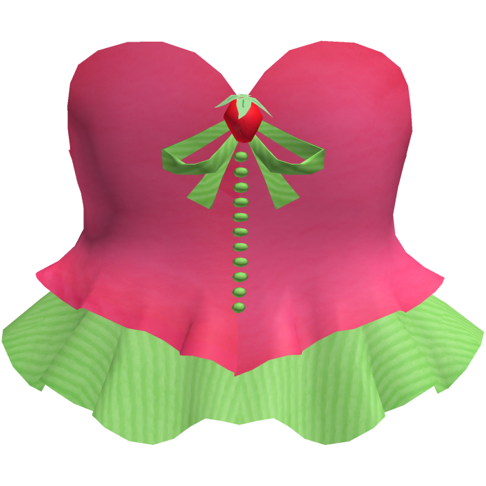 🍓 Strawberry Shortcake Pink Corset Dress