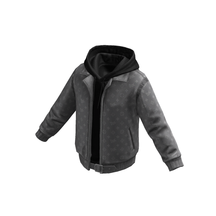 Gray D2K Jacket w/ Hoodie