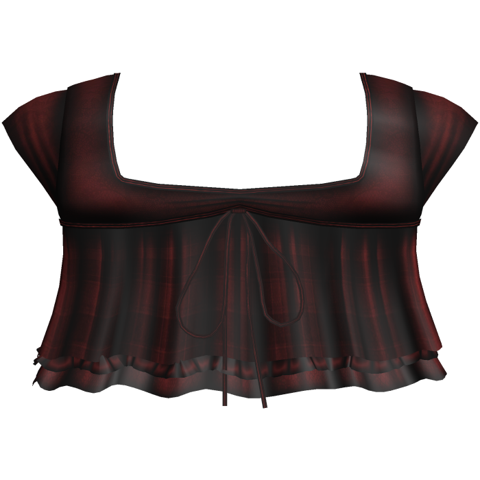pretty gothic ruffled blouse red