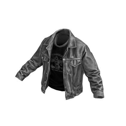 Gray Rockstar Jacket w/ Graphic Tee