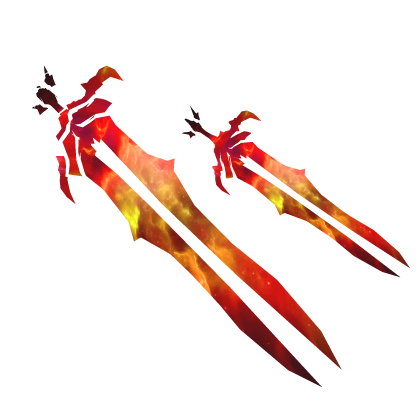 Red Galaxy Double Cartoony Sword Roblox item