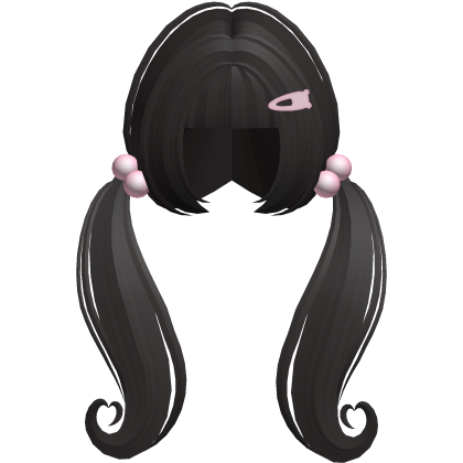 ♡ adorable wavy long cute  pigtails (dark brown)