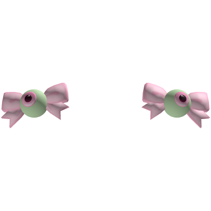 ヽ(°〇°)ﾉ💧🎀 gurokawa double green eyeballs w bow