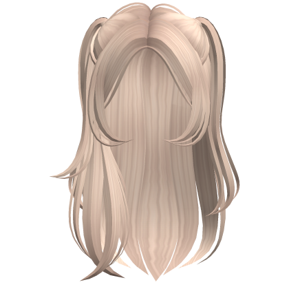 Cute Long Pigtails Hair (Platinum Blonde)