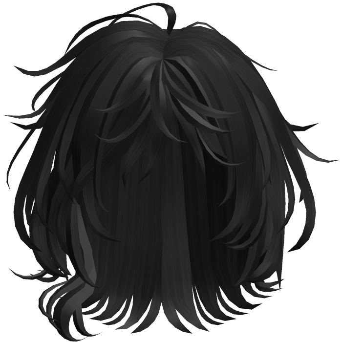 Soft Wavy Shag Hair - Black