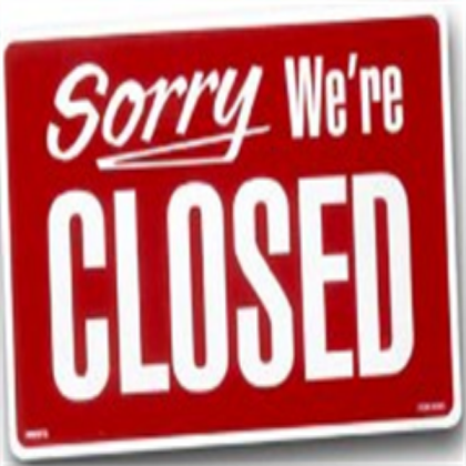 Closed Sign Roblox decal