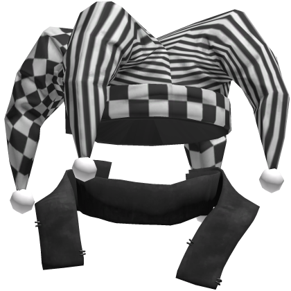 Black Jester Clown Hat Vkei Emo Dashie Roblox item