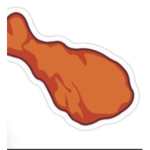 Chicken clicking wings
