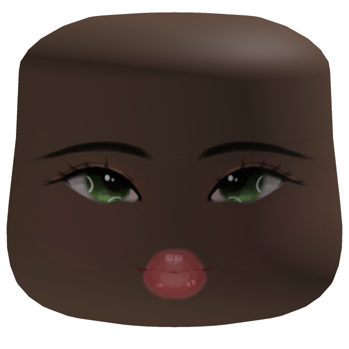 Pretty Soft Makeup Blush Cheeks Face W/ Green Eyes