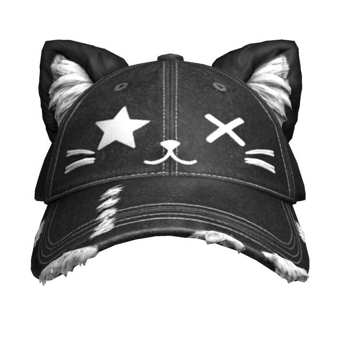 Cat Ears Black Cap