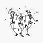 Skeletons roasting