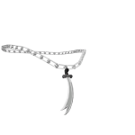 3.0 Zulfiqar Silver Sword Necklace for Women