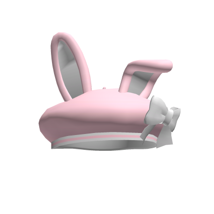 Pastel Pink Bunny Beret with a Bow