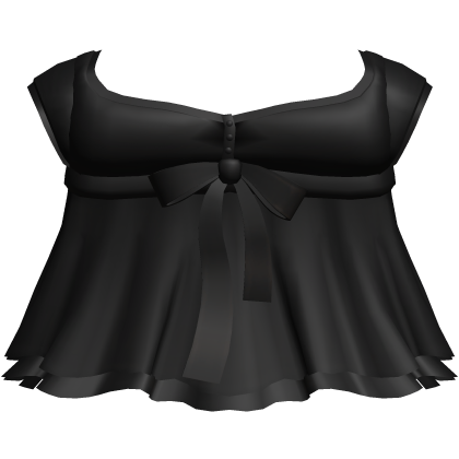♡: black delicate dainty babydoll top