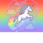 Sparkly Unicorn Friend Group