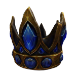 Wooden Sapphire Emperor Crown