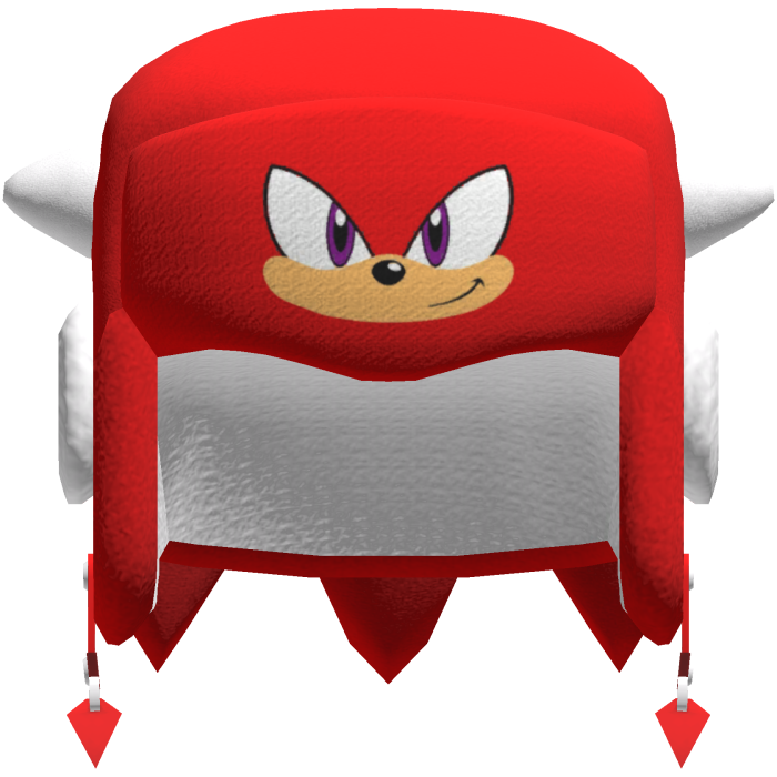 Knuckles The Echidna Hat Y2K Ushanka