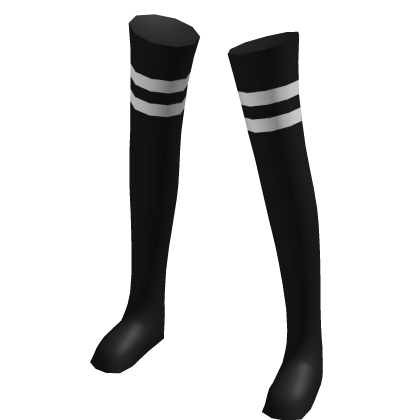 Black Socks with White Bands