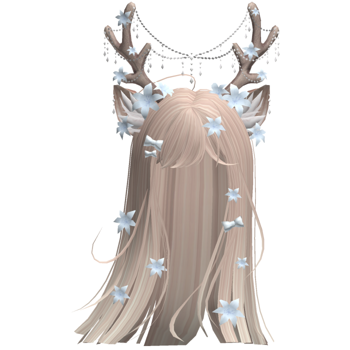Ethereal Christmas Fairy Fawn Hair w/ Antlers