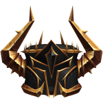 Black and Gold Warlord Helmet
