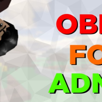 OBBY FOR ADMIN