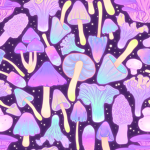Pastel mushrooms