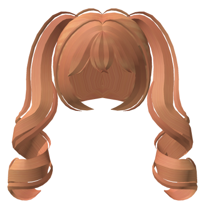 ♡ anime moe tweencore curled pigtails ginger