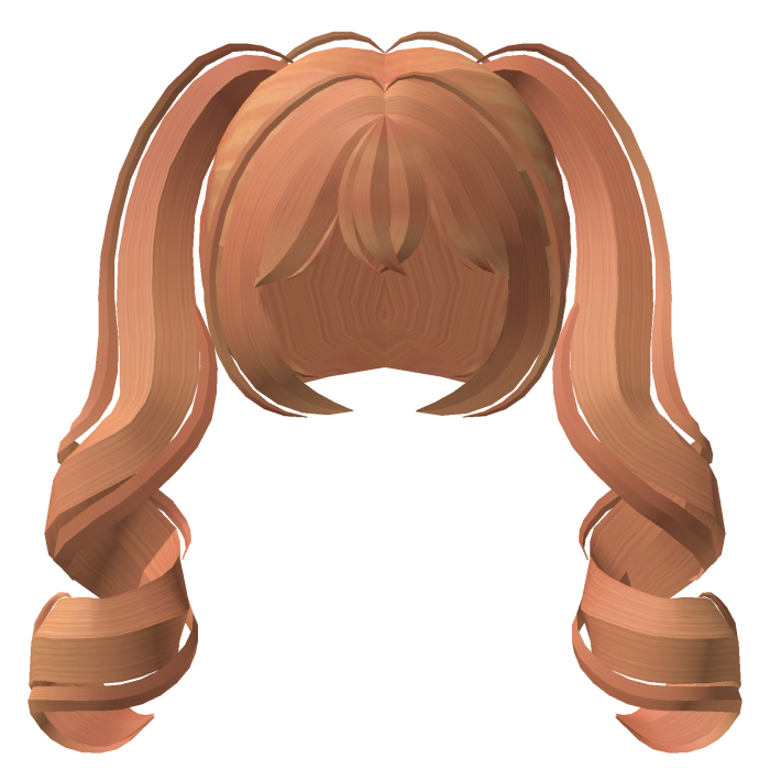 ♡ anime moe tweencore curled pigtails ginger