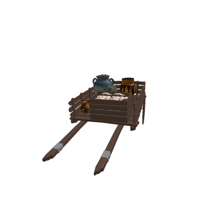 greek merchant wood cart
