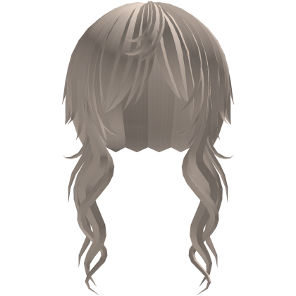‘’ (๑ — ‸ ҂)ゝcurly emo hair in blonde Roblox item